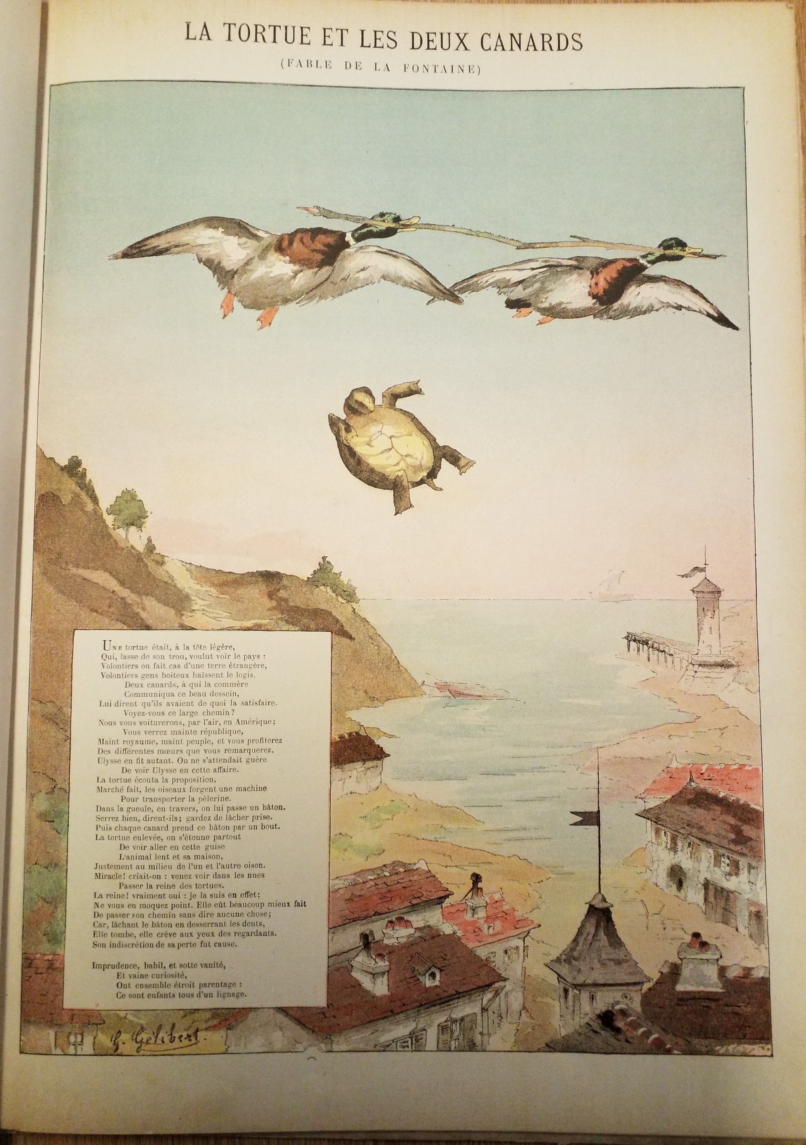 Imagerie Artistique: 20 Fables de La Fontaine illustrated by Gaston Gélibert, c.1900