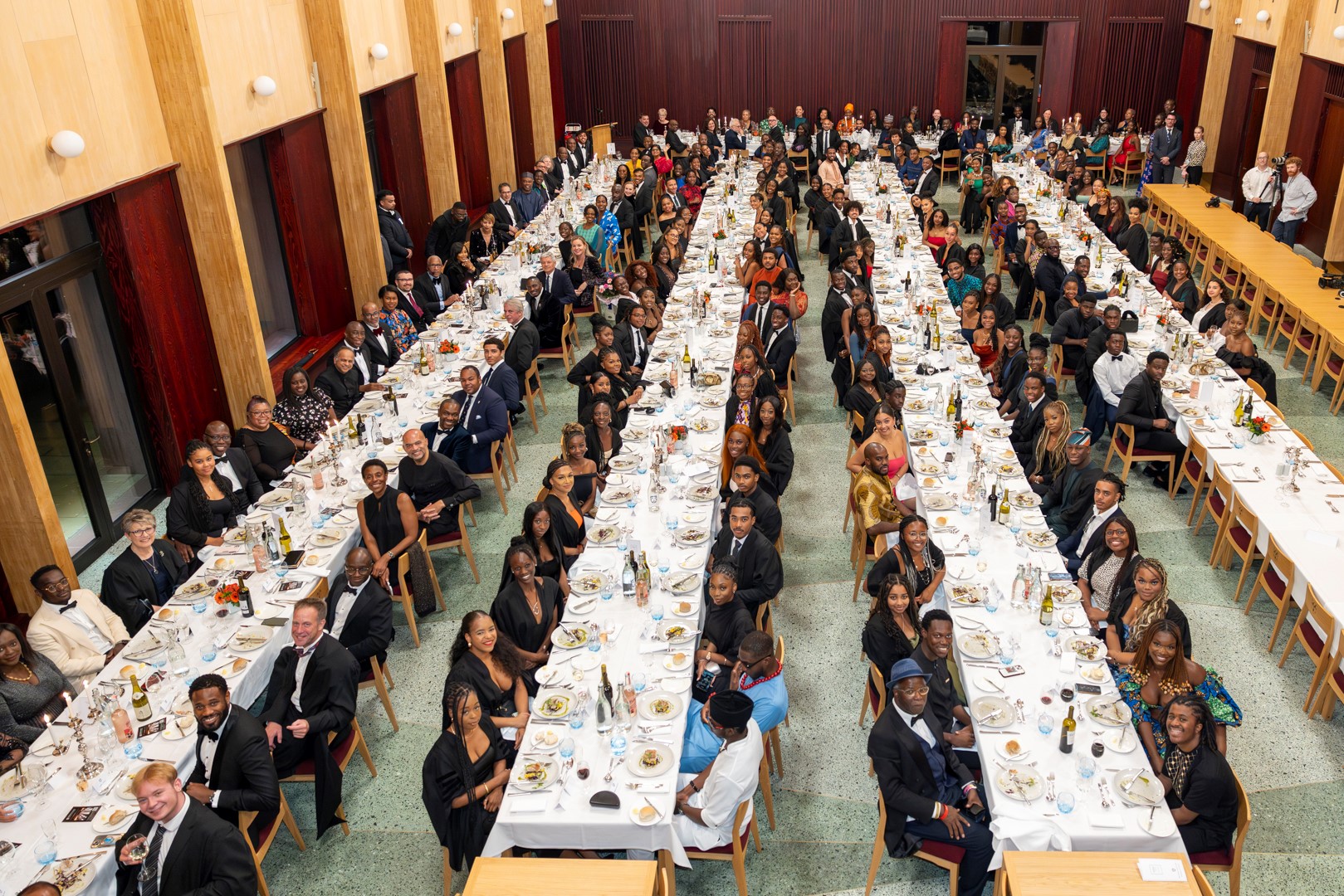 Dining Hall at the Black History Month Dinner 2023