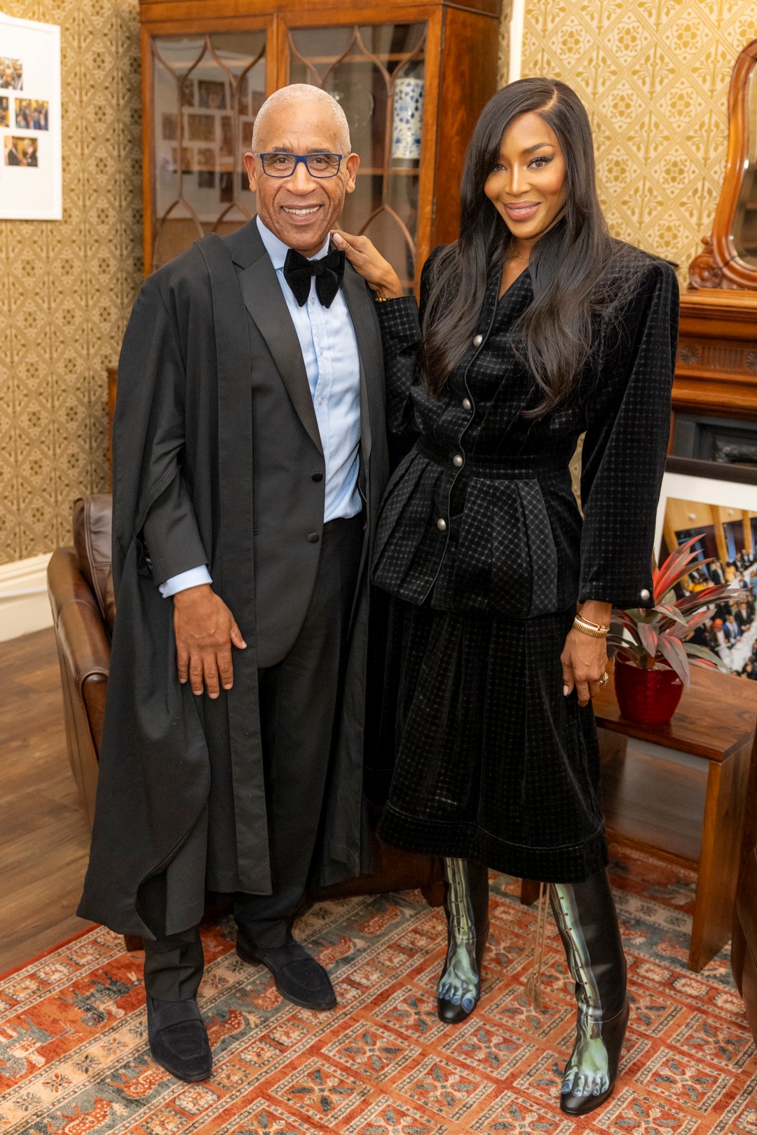 Lord Woolley with Naomi Campbell