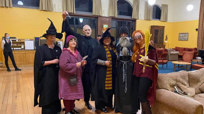 Fellows at the Harry Potter Formal Hall